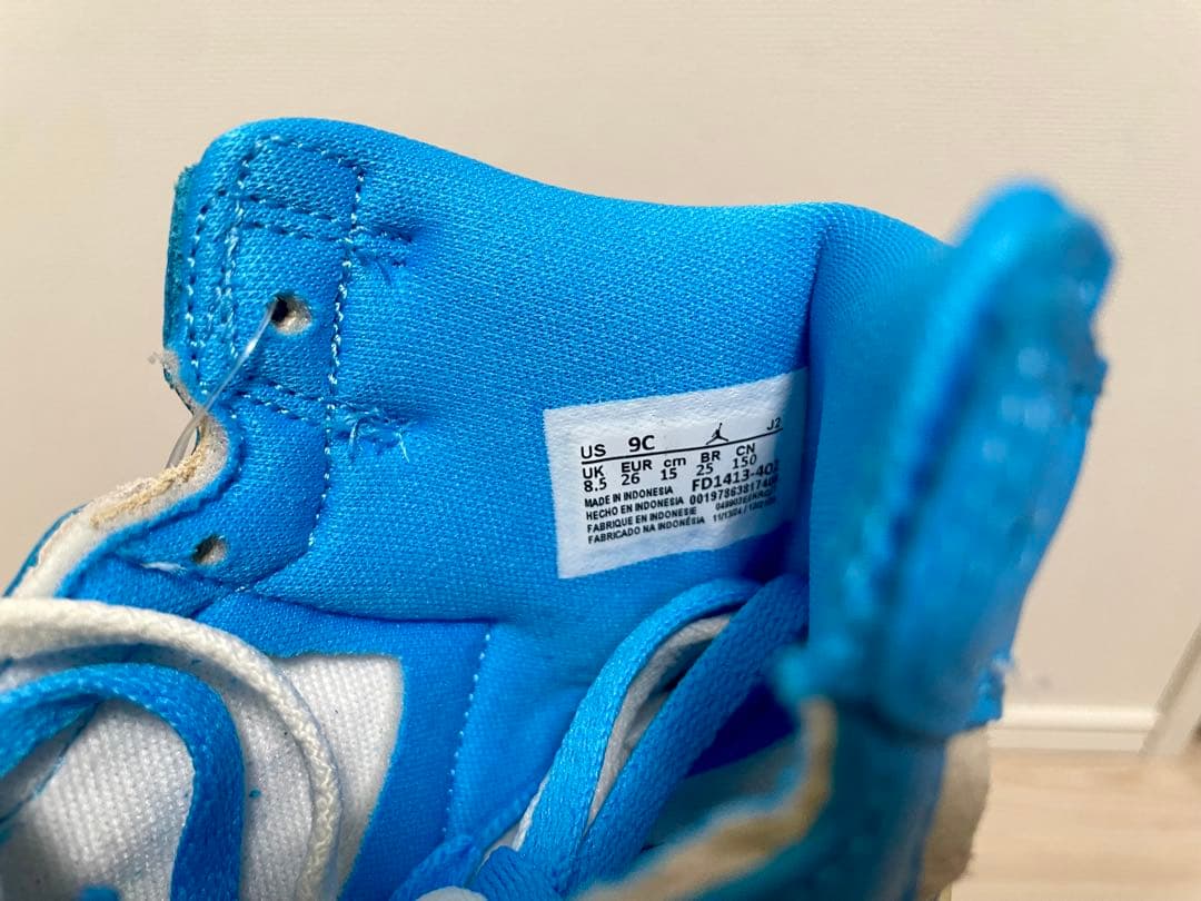 15.0cm 新品 JORDAN 1 RETRO UNC ジョーダン