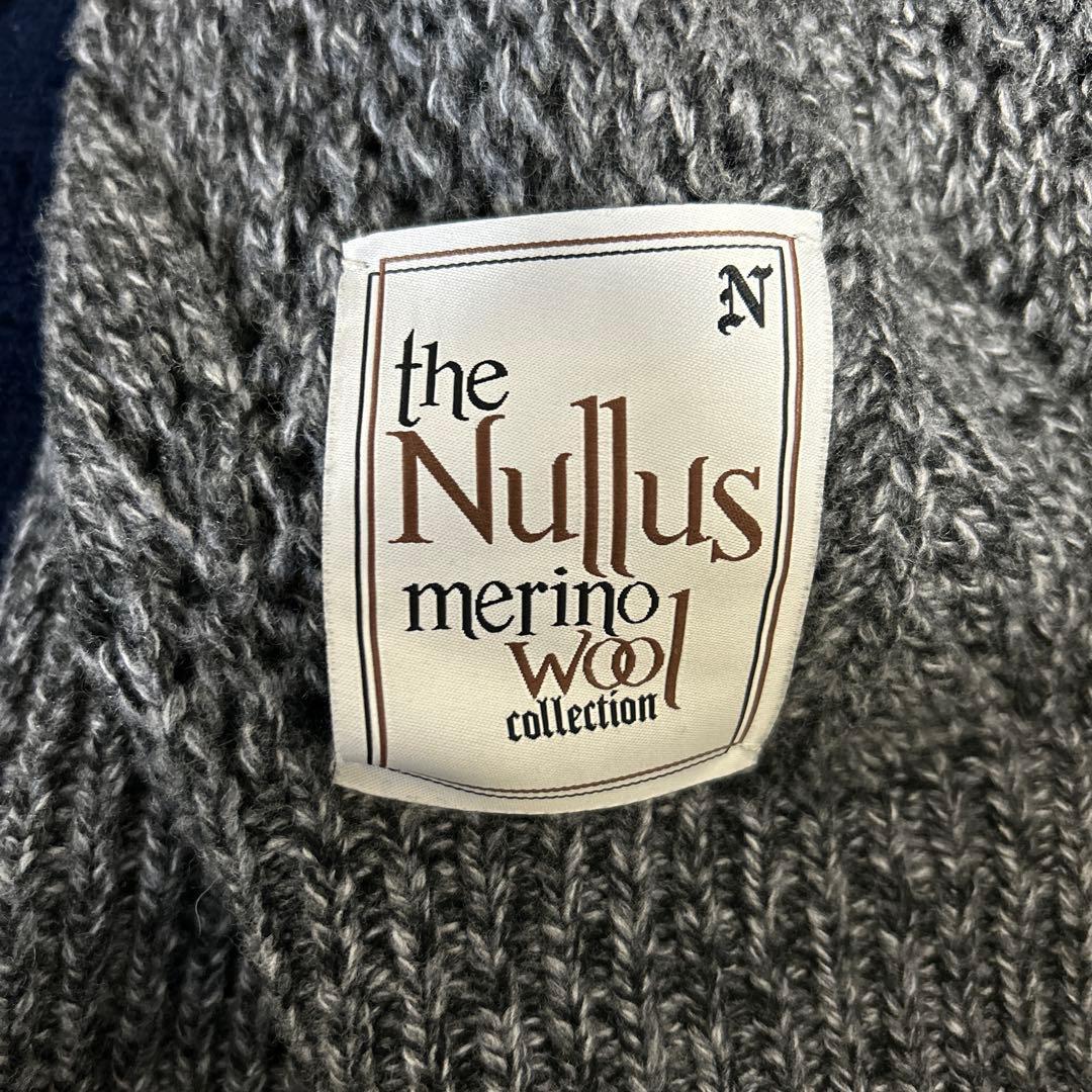 nullus 24aw メリノウール カーディガン