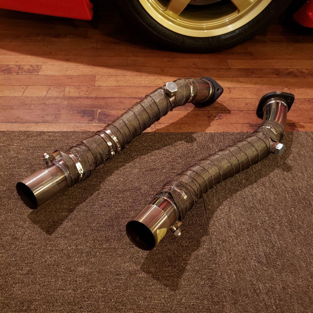 フェラーリ360モデナ　ストレートパイプ　MSレーシング　ほぼ新品　モデナ フェラーリ 360モデナ F1 MSレーシングマフラー 前後チャレンジグリル