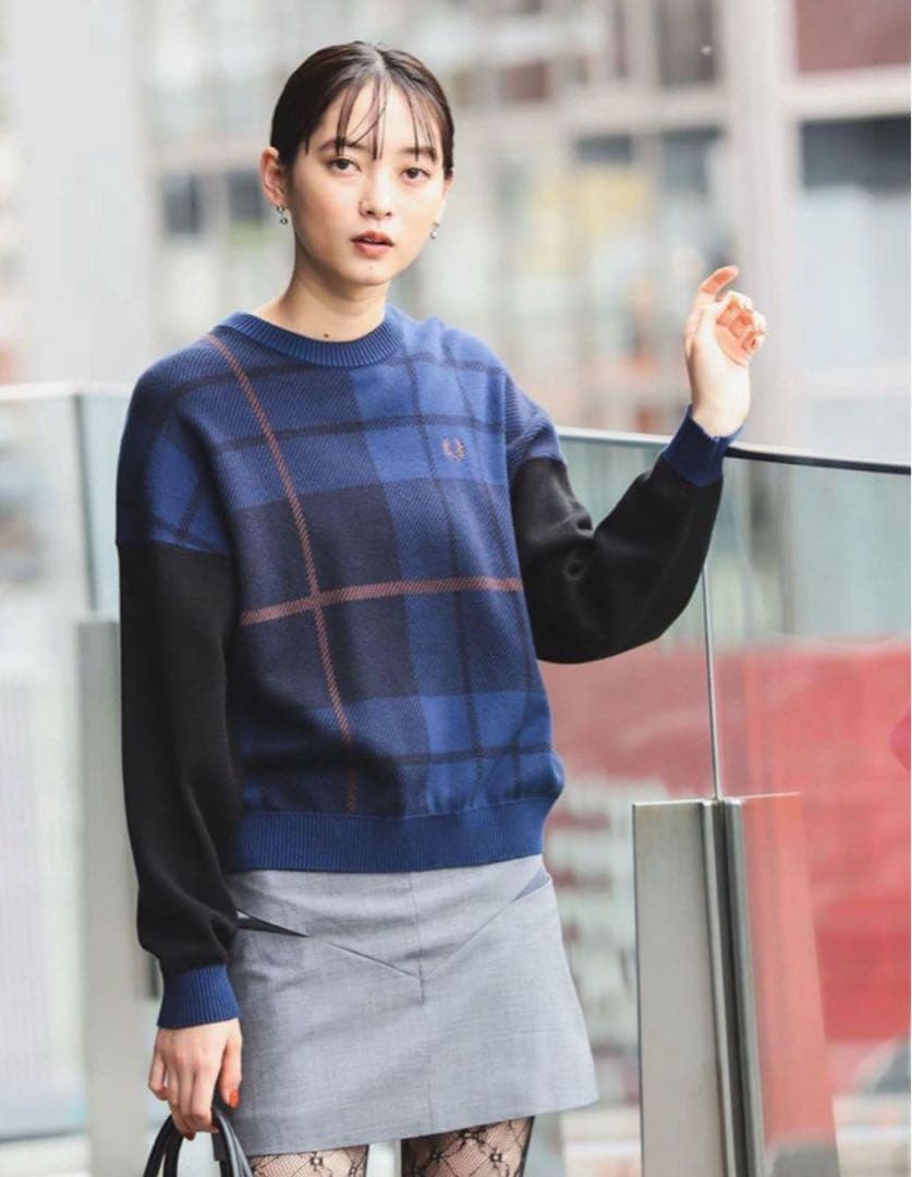 FRED PERRY × Ray BEAMS / 別注 タータンチェック ニット - メルカリ