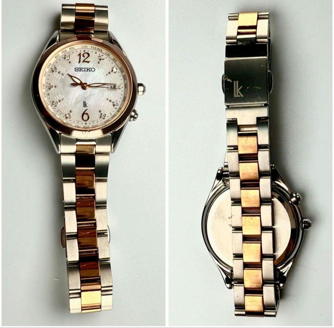 セイコールキア 電波ソーラー腕時計 10Pダイヤ チタン 限定品 - メルカリ