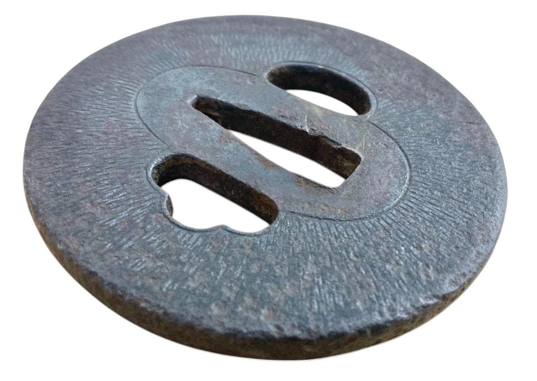 HFD2020 ☆認定書付☆ 日本刀 阿弥陀 鑢鐔 銘加賀寄 鍔 つば | Shop at