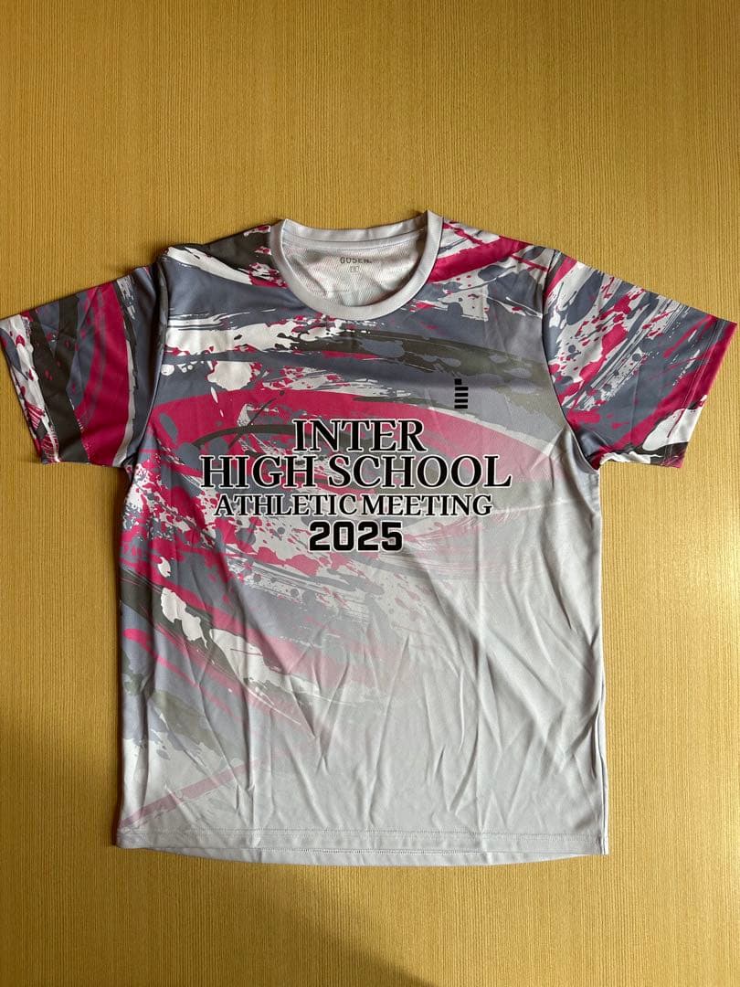 GOSEN インターハイ記念Tシャツ 2025 ライトグレー サイズ(O) インターハイ2025 GOSEN ゴーセン 限定Tシャツ サイズ0 インハイ