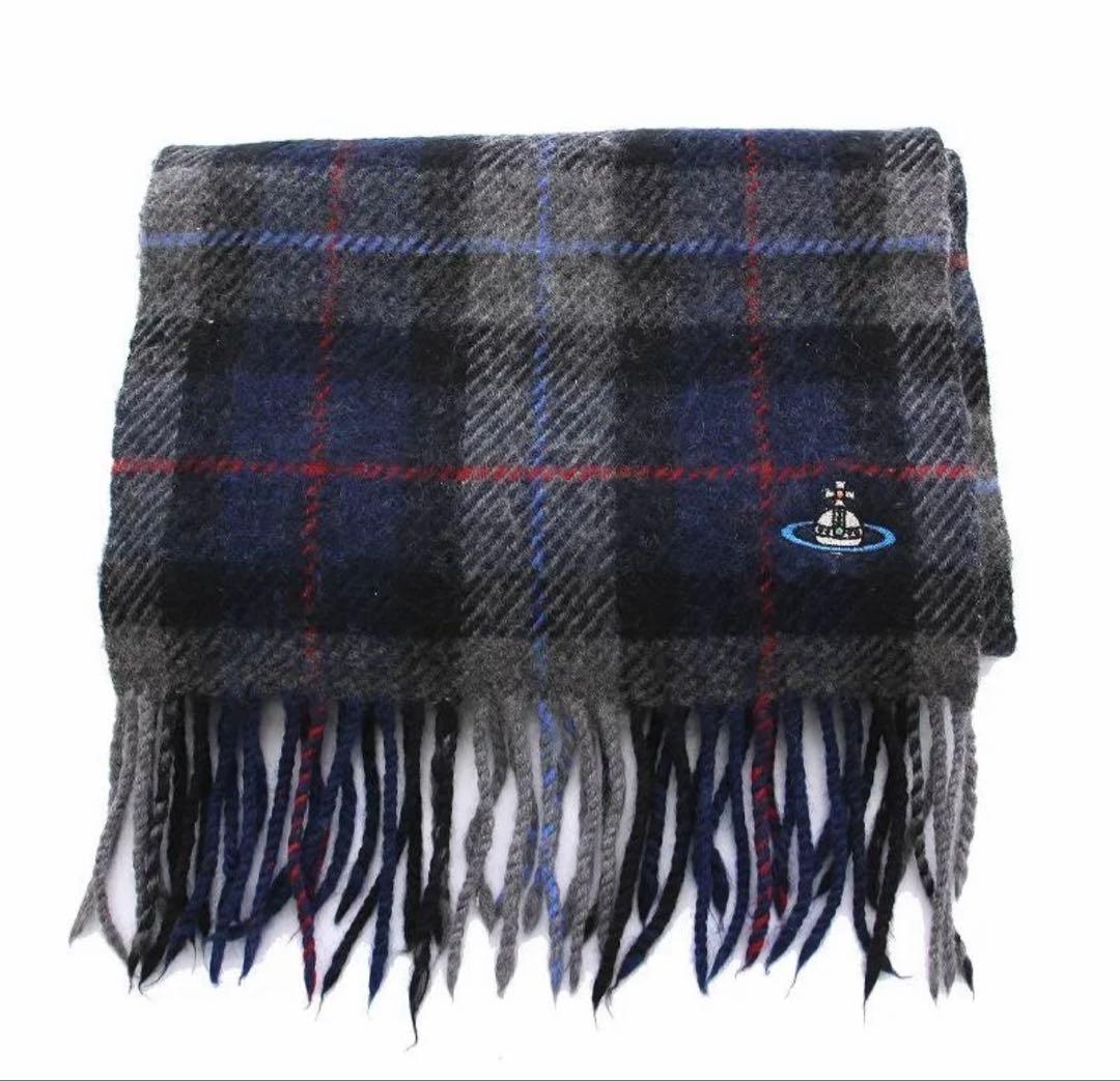 ✨美品✨ ヴィヴィアン マフラー チェック柄 - メルカリ