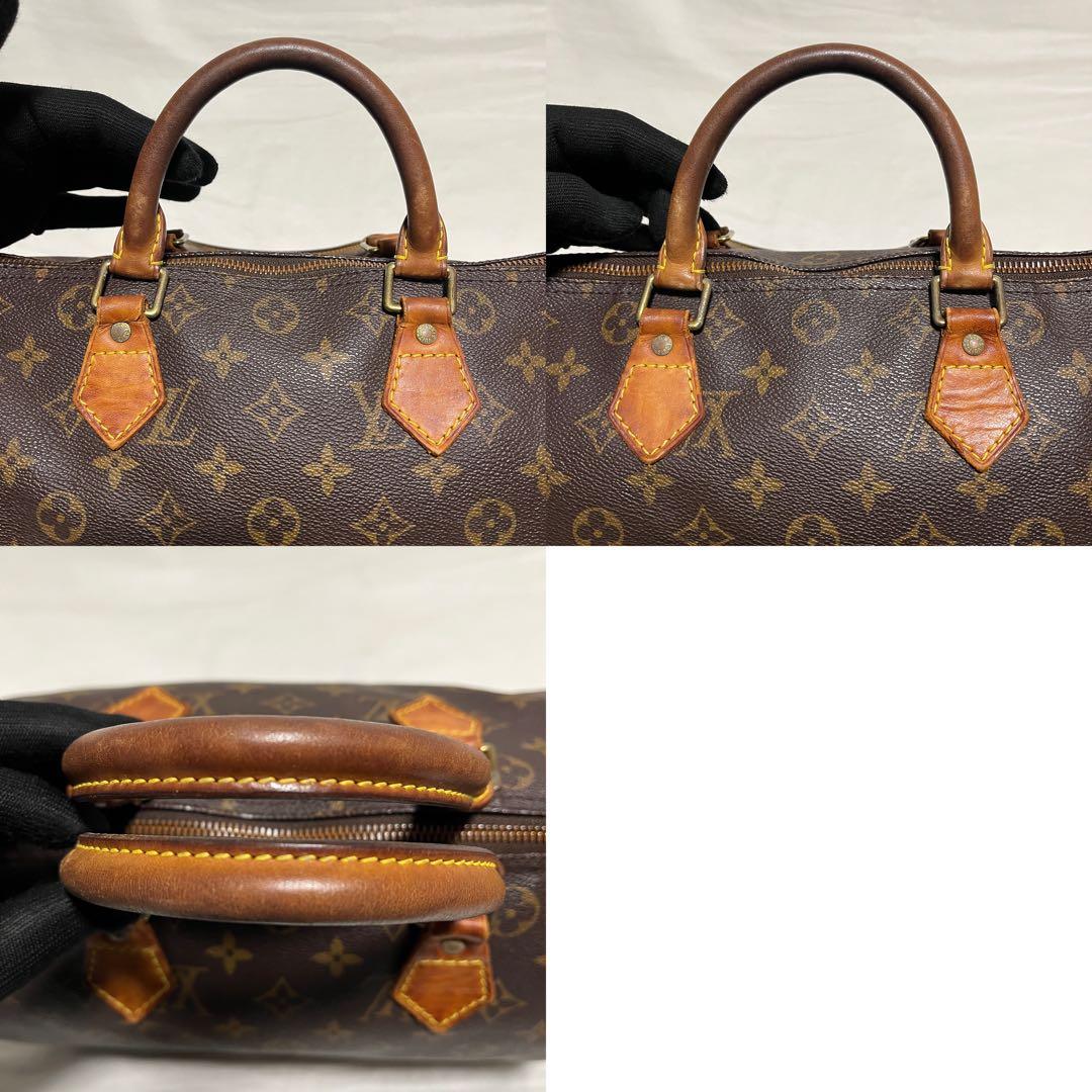 ルイヴィトン スピーディ30 モノグラム ミニボストンバッグ ブラウン