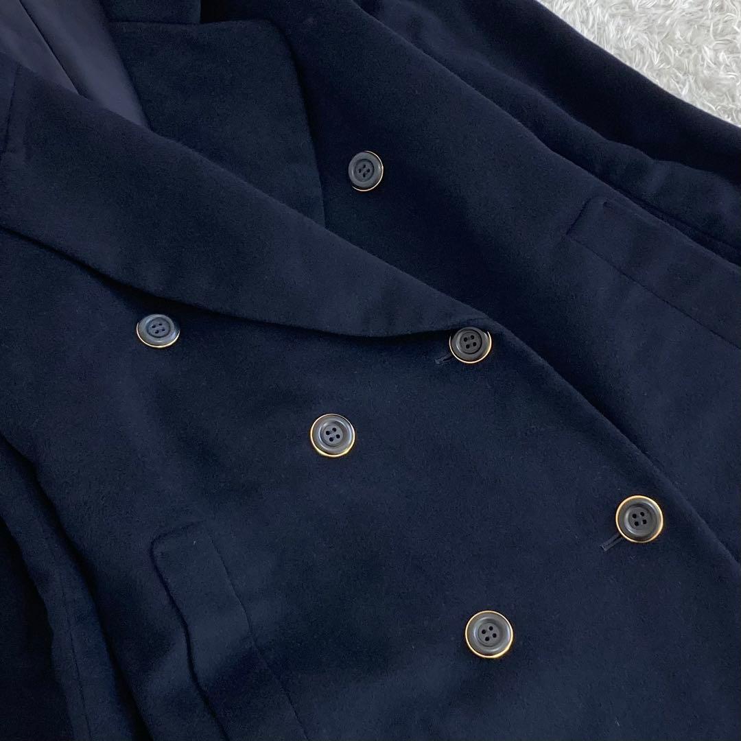 ロロピアーナ✨レリアン ロングコート カシミヤ100 大きいサイズ XL 紺