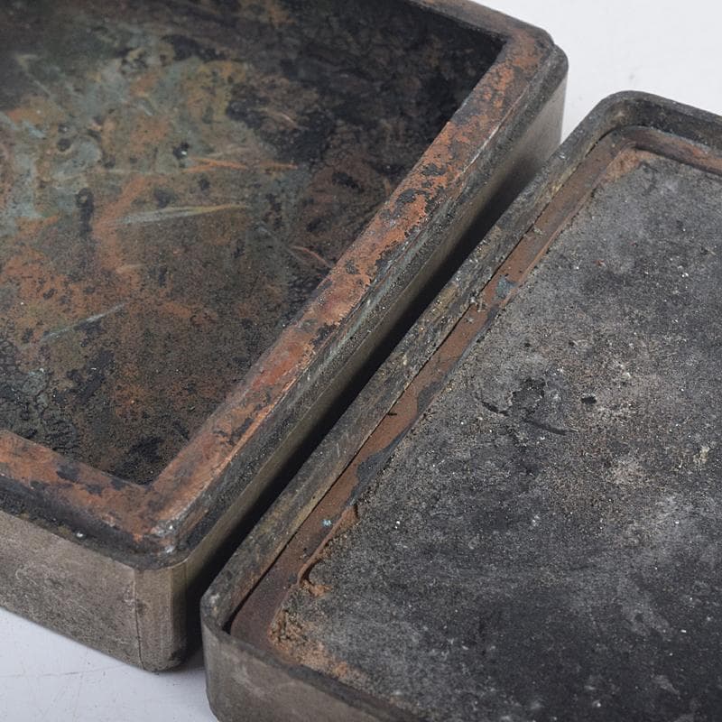 taka様専用 中国 古錫漢詩刻 四方盒子肉池 小箱 約193g D R8858 - メルカリ
