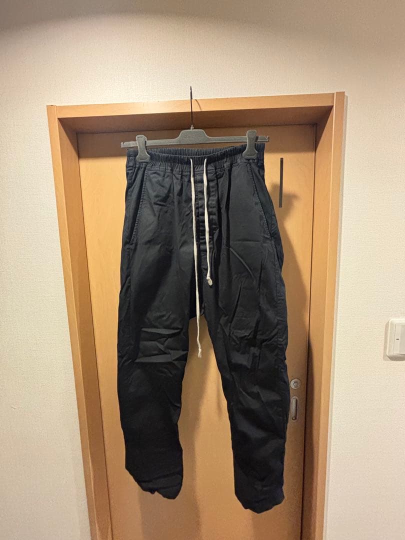 RICK OWENS リックオウエンス　 DRAWSTRING LONG 48 RICK OWENS CARGO DRAWSTRING DROP CROTCH LONG PANTS FW22 STROBE