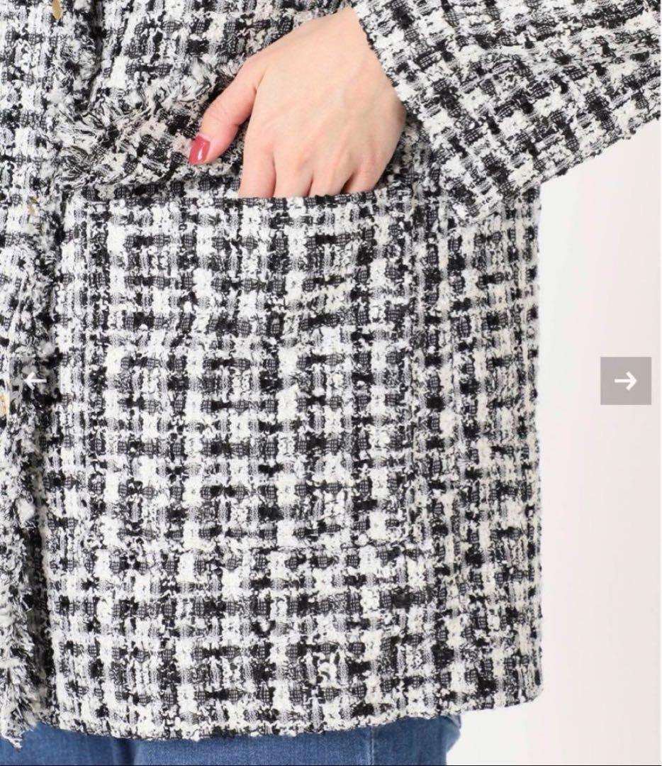 IENA Marin Tweed ジャケット.S ブラック ツイード ツィード - メルカリ