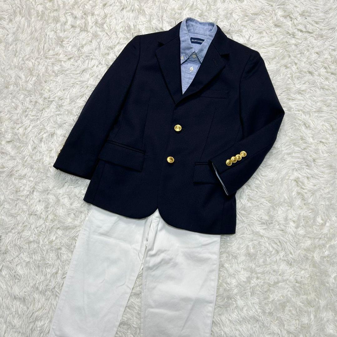 美品】ラルフローレン フォーマル スーツ キッズ 120 卒服 カジュアル