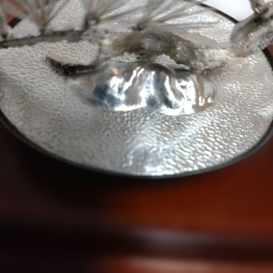 h*中様 純銀製 光則作 盆栽 2号「松」ガラスケース・紙箱付き - メルカリ