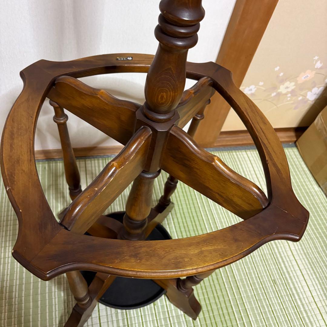 カリモク ポールハンガー コートハンガー 傘立て 帽子掛昭和 レトロ