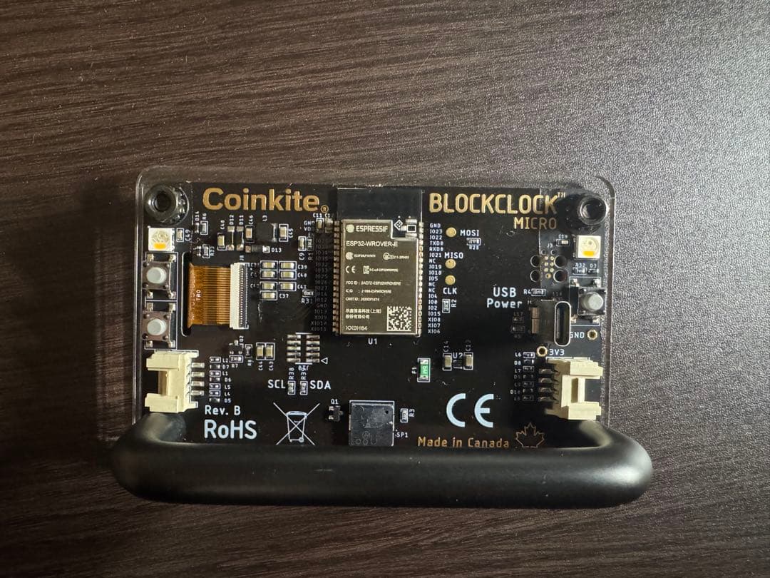 BLOCKCLOCK MICRO - ビットコイン ブロックチェーン表示時計 - メルカリ