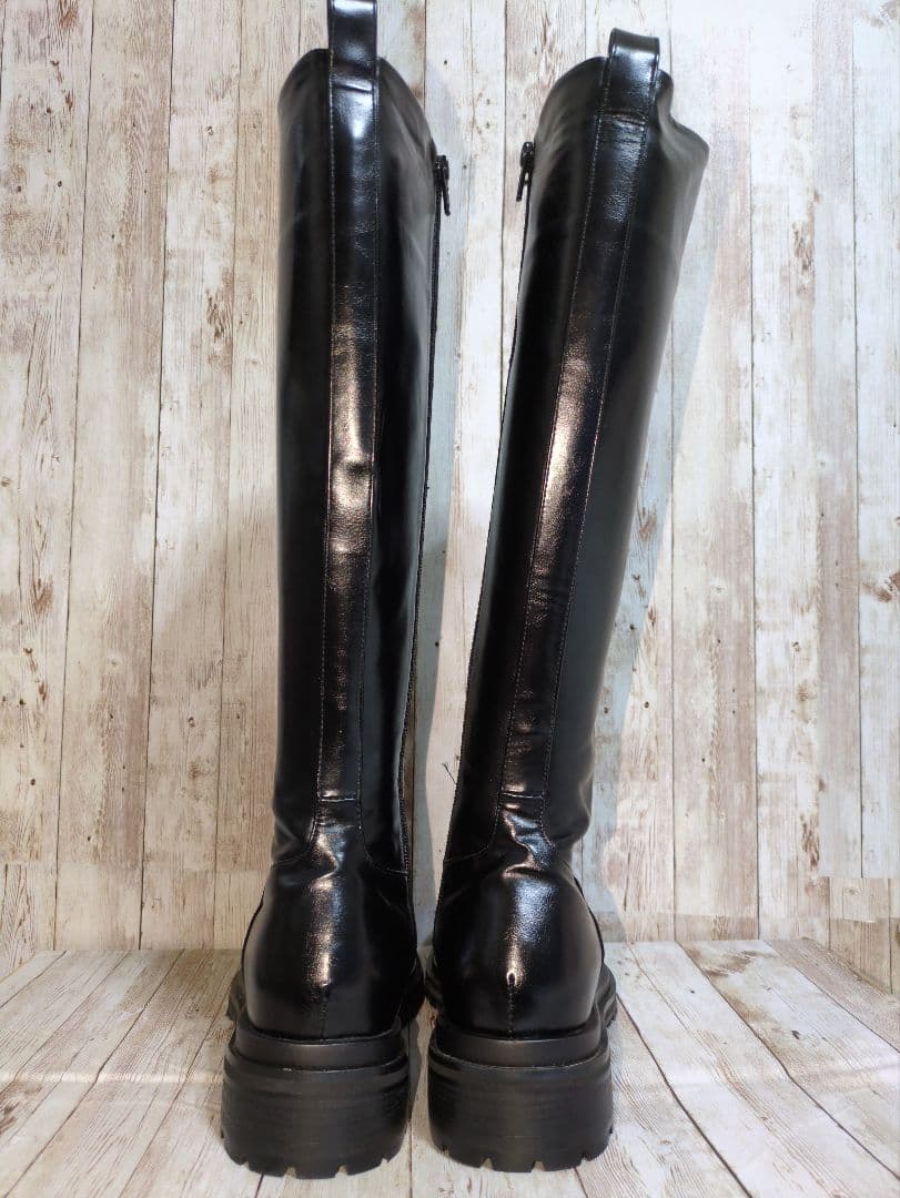 極美品✨【THE glow】CANAL JEAN☆ロングブーツ☆黒☆24.5cm - メルカリ