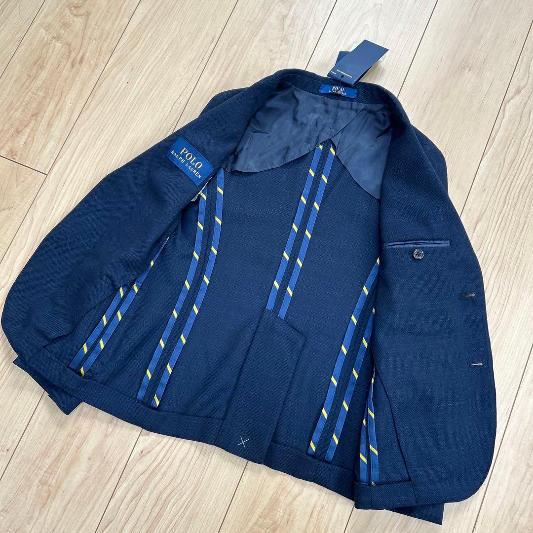 新品.未使用✨ラルフローレン フォーマル ブレザー ロゴ 140 ネイビー