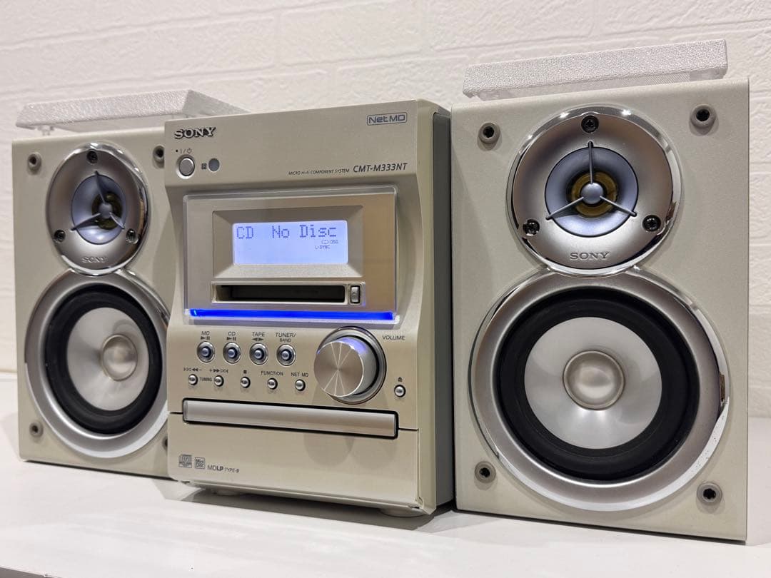 完動品】 SONY CMT-M333NT ➕ MDディスク3枚 - メルカリ
