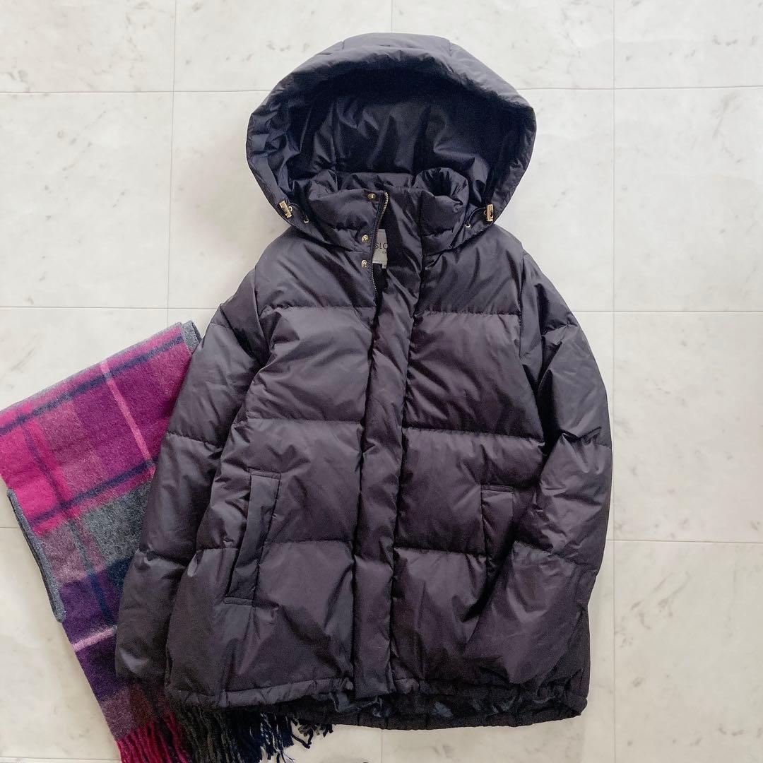 美品　スローブイエナ　ショートダウンコート　ダウンジャケット　38 ブラック スローブイエナ ショートダウンジャケット 38 ブラック - メルカリ