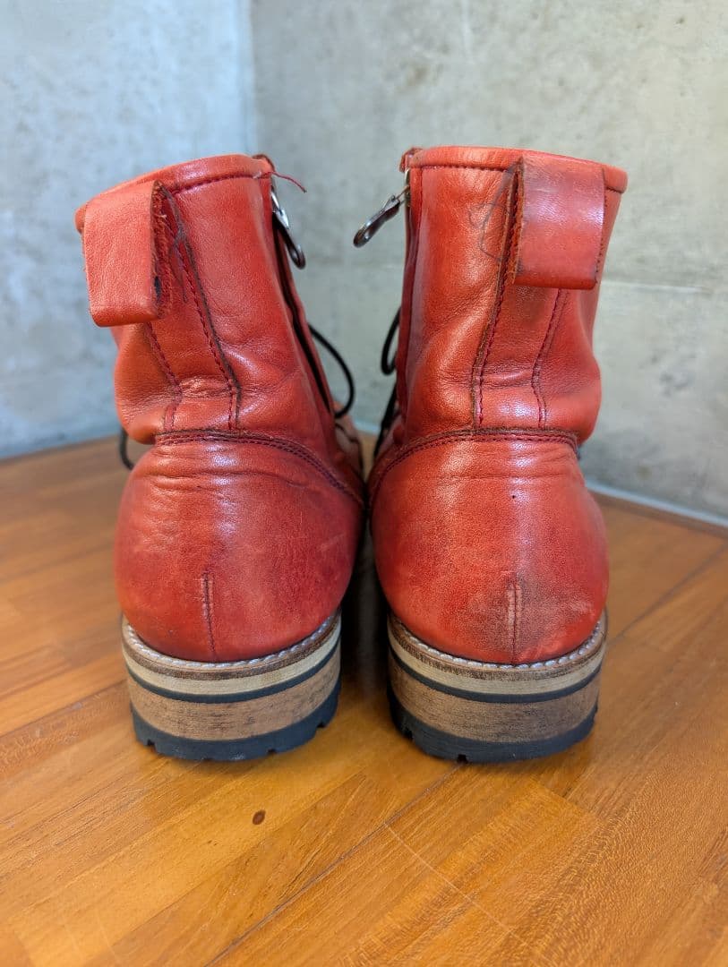 日本製 glamb Anarchy boots 赤