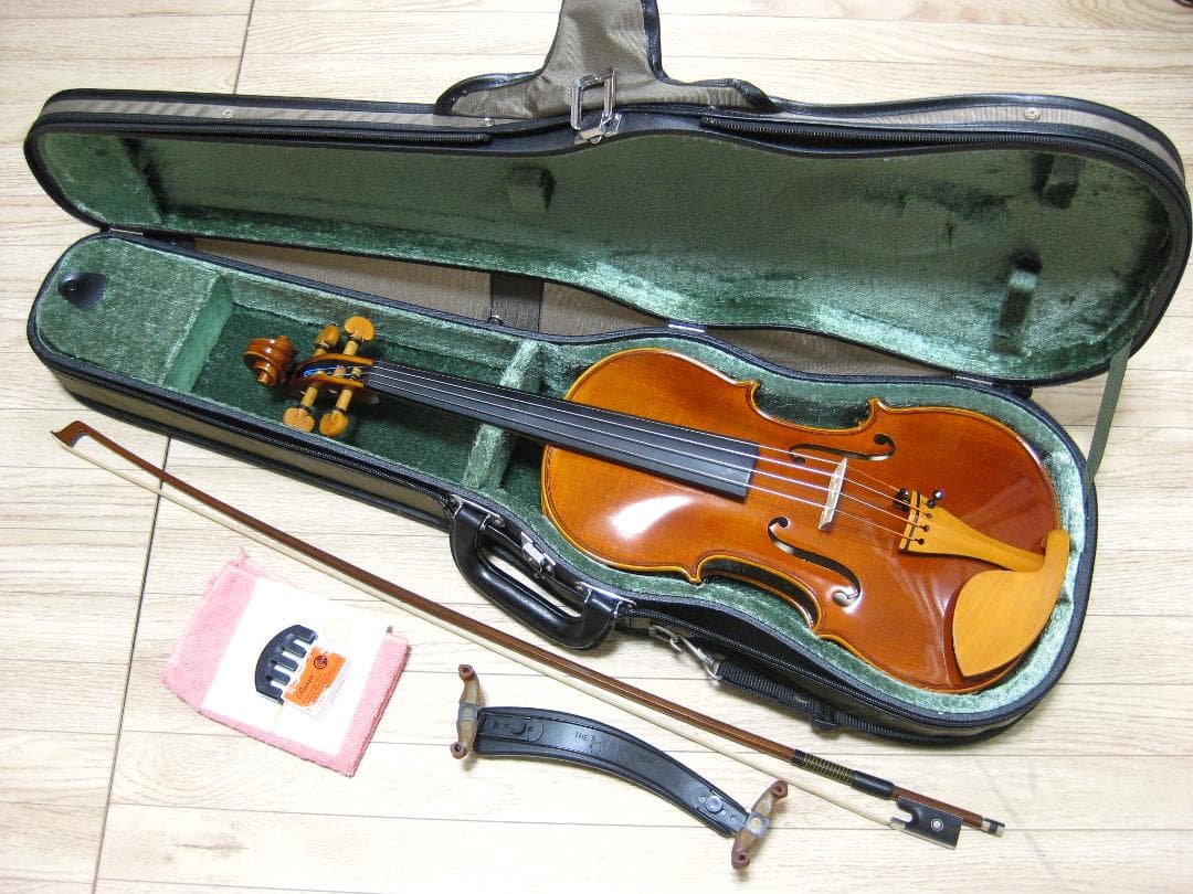 ドイツ製カスタム】 ストラディバリウスラベル バイオリン 4/4 付属品