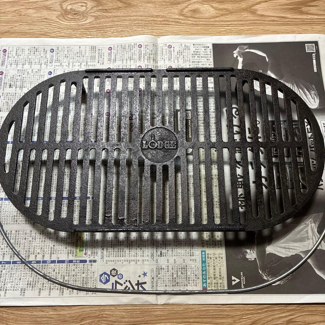 ロッジ　スポーツマングリル 6年愛用】これで焼肉食べたら最高！！LODGEスポーツマングリル