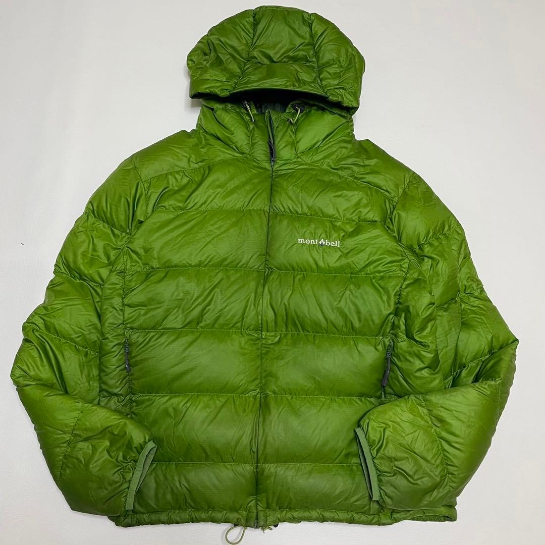 Mサイズ☆モンベル ライトアルパイン ダウンパーカ ライトグリーン