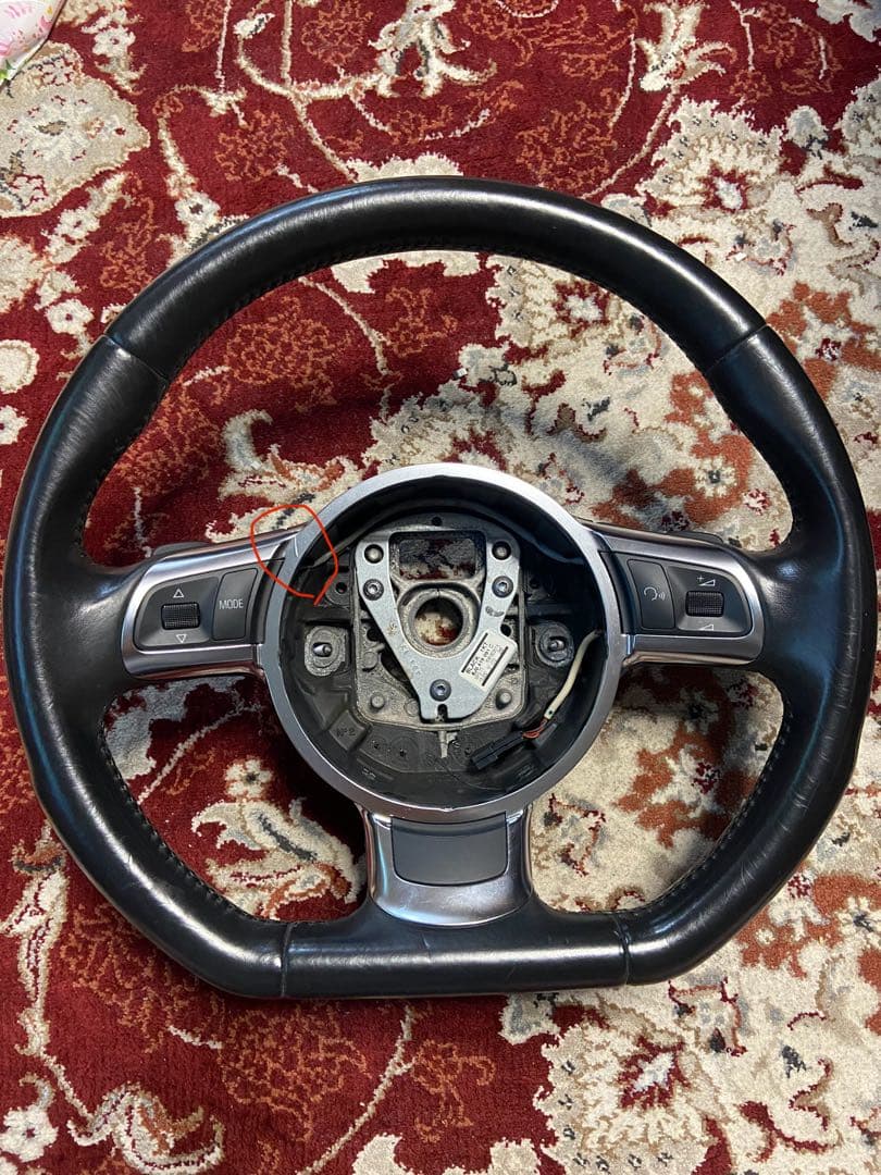 アウディ　純正　パドルシフト付ハンドル 楽天市場】【楽天ランキング1位獲得】 アウディ パドルシフト アルミ