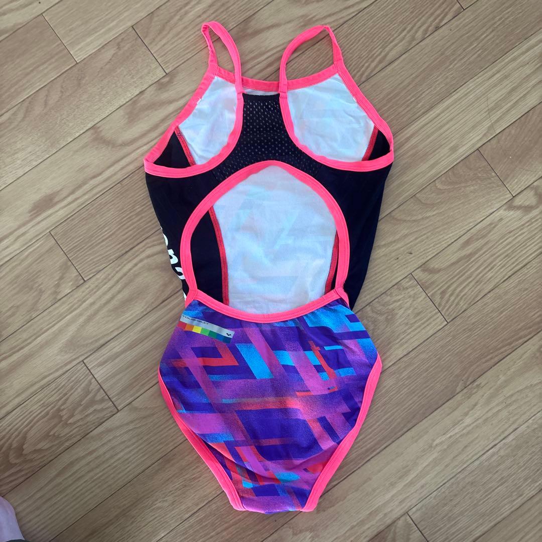練習用水着 arena スポーツ用水着 紫 黒 ピンク SS - メルカリ