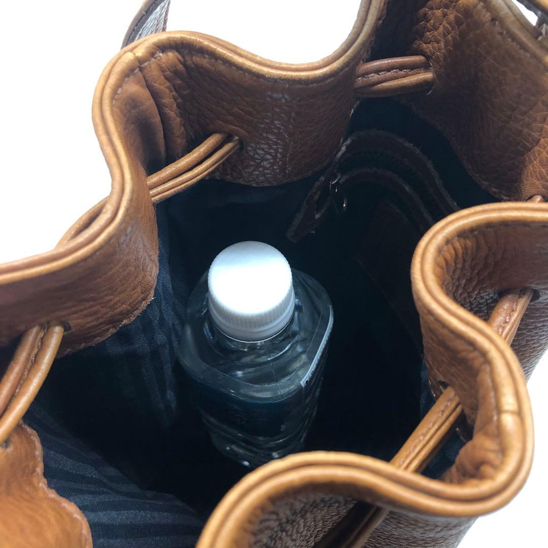 オールドコーチ 4905 USA製 巾着ショルダーバッグ シボレザー ブラウン