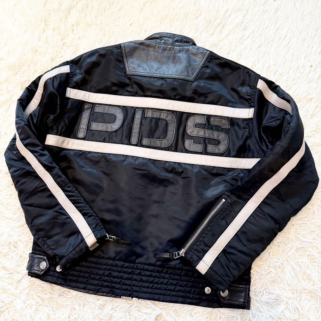 PAZZO DESIGN STUDIO パッゾ レザー ナイロン ライダース - メルカリ