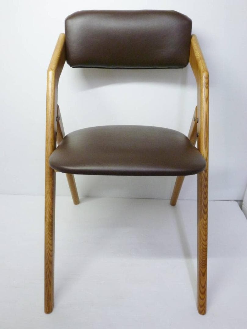 ICHIBA 折りたたみ式ダイニングチェアー バトラー ブラウン CH-3646 ICHIBA（市場） 折りたたみチェア 折り畳み ダイニングチェア イス