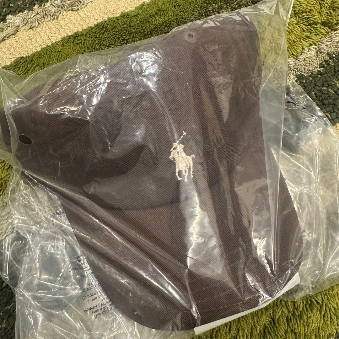 レア POLO ポロラルフローレン キャップ ブラウン ホワイトベージュ 茶