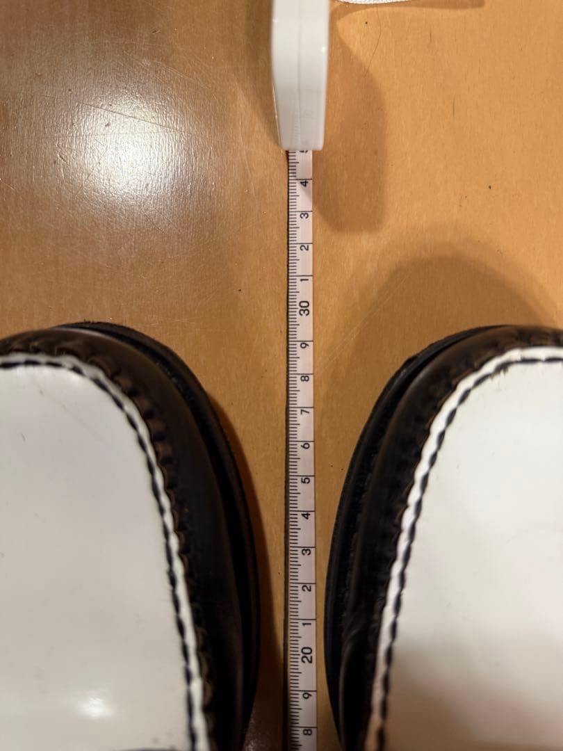 ghbass WEEJUNS ローファー白/黒 レザー 26.5cm　箱無し