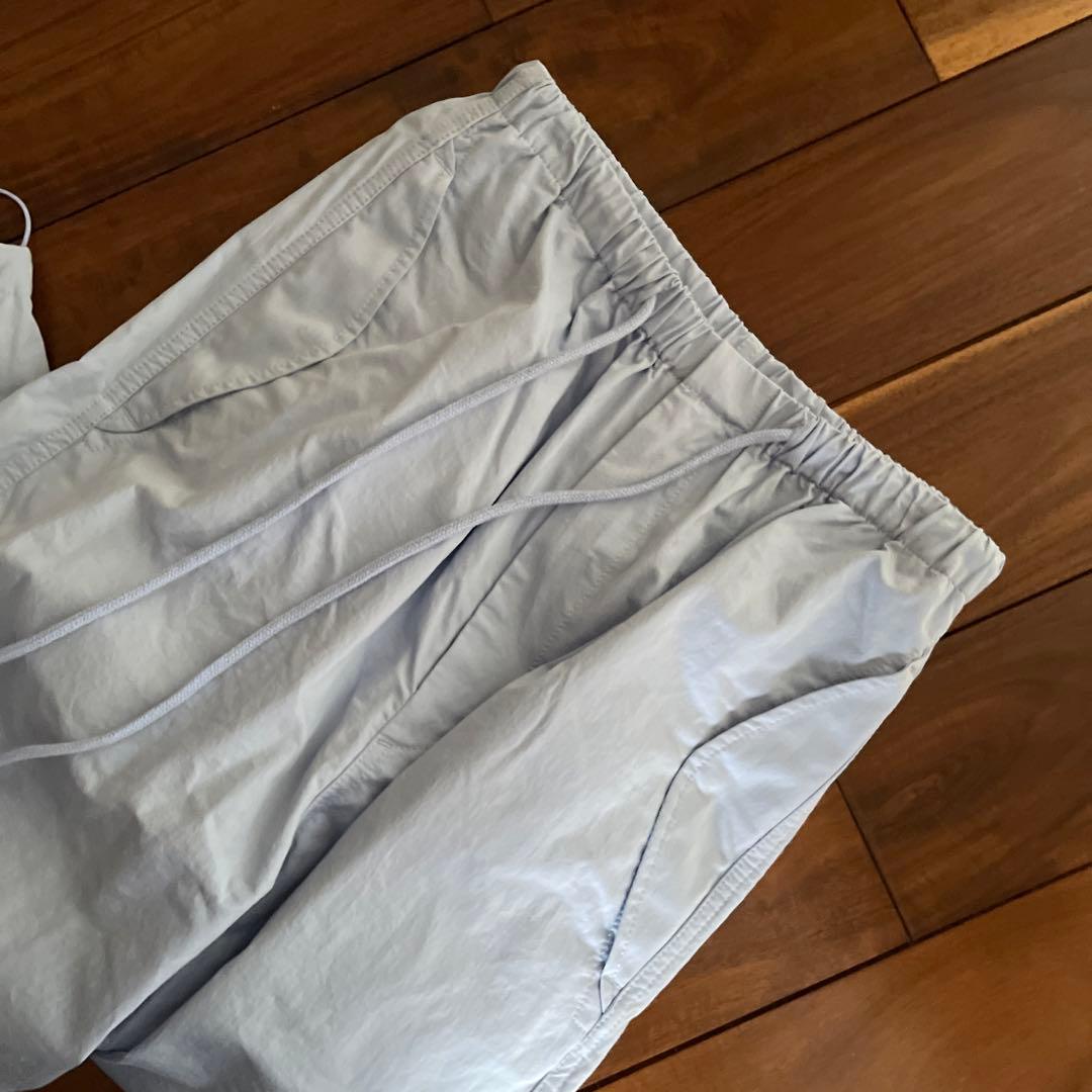 Spick and Span ヴィンテージサテンオーバーパンツ 36 ブルー - メルカリ