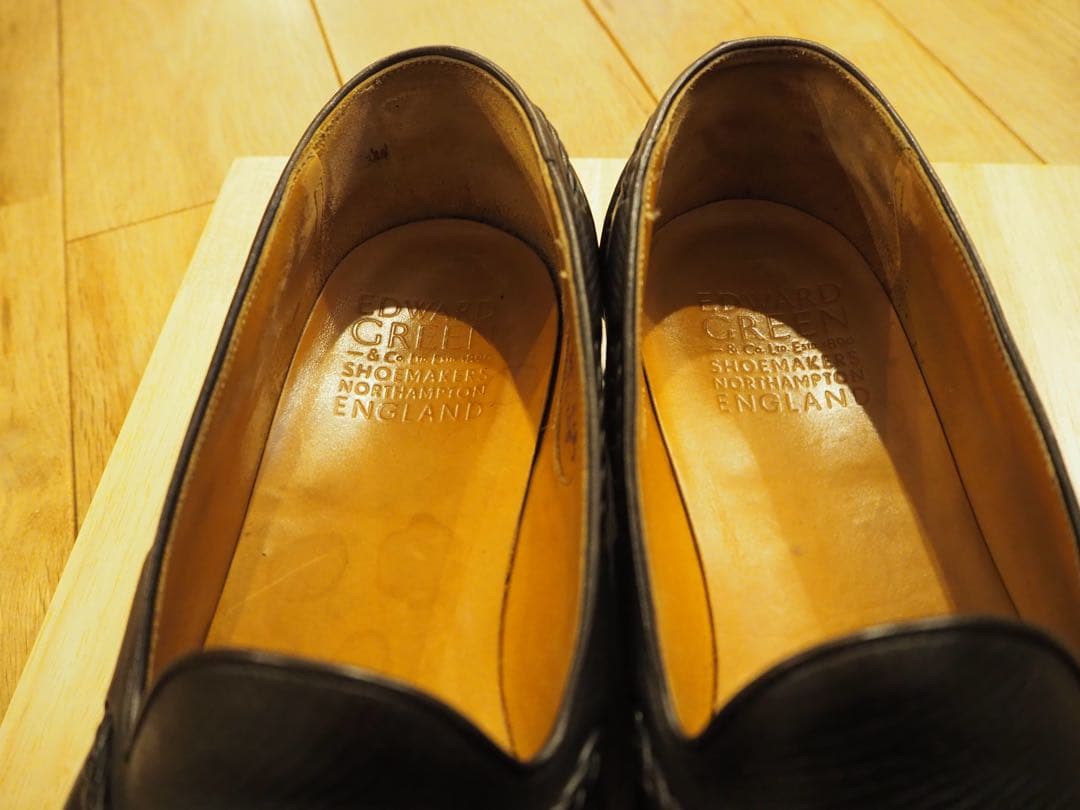 エドワードグリーンBelgraviaネイビーユタカーフ8½-9(8.5)E184 - メルカリ