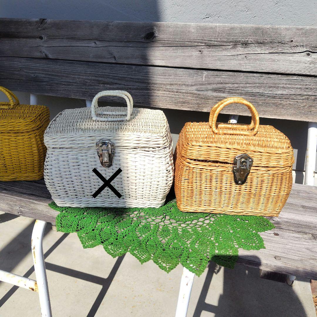 バスケット 子供 昭和レトロ 籐 自然素材 カゴ なるちゃん - メルカリ
