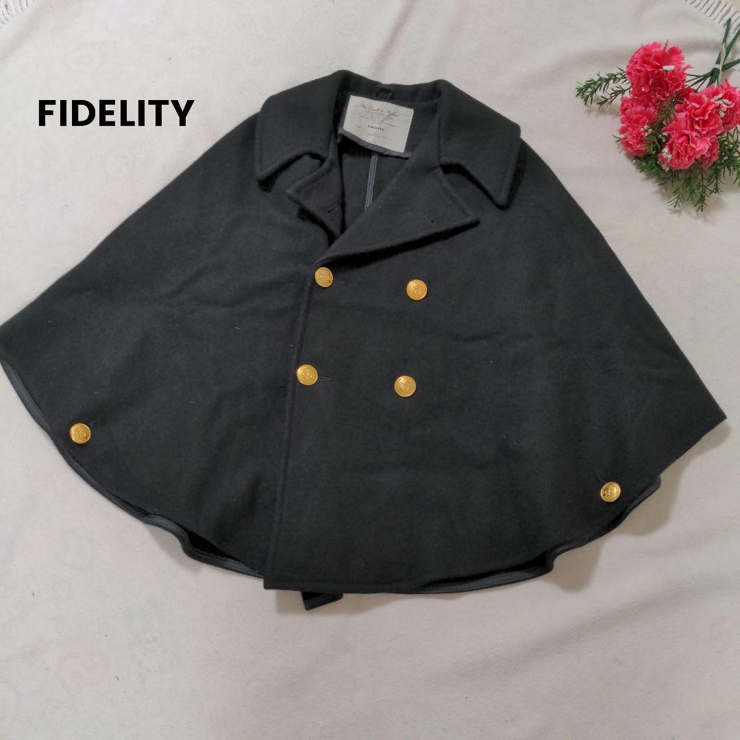 FIDELITY ポンチョコート ウール 金ボタン アメリカ製 - メルカリ