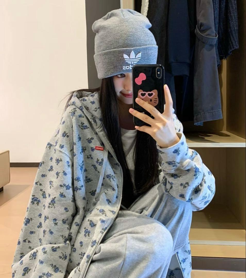 Supreme Small Box Zip Up Hooded flower M - メルカリ