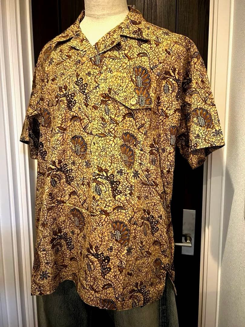 デッドストック 90s RRL ビンテージ プルオーバーシャツ ボタニカル