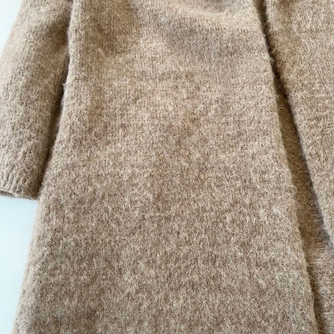 45R 定価7.5万 アルパカ縮繊フードコート ロング丈 F R刺繍 - メルカリ