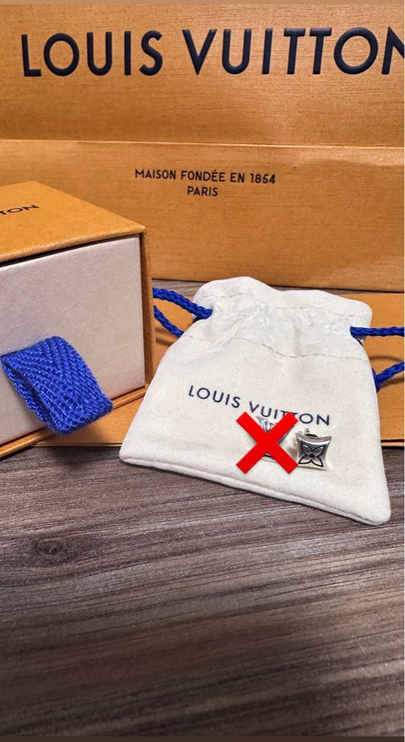 Louis Vuitton ルイヴィトンピアス片耳 中古] ルイ・ヴィトン イディールブロッサム LV ピュス Q96549 ピアス