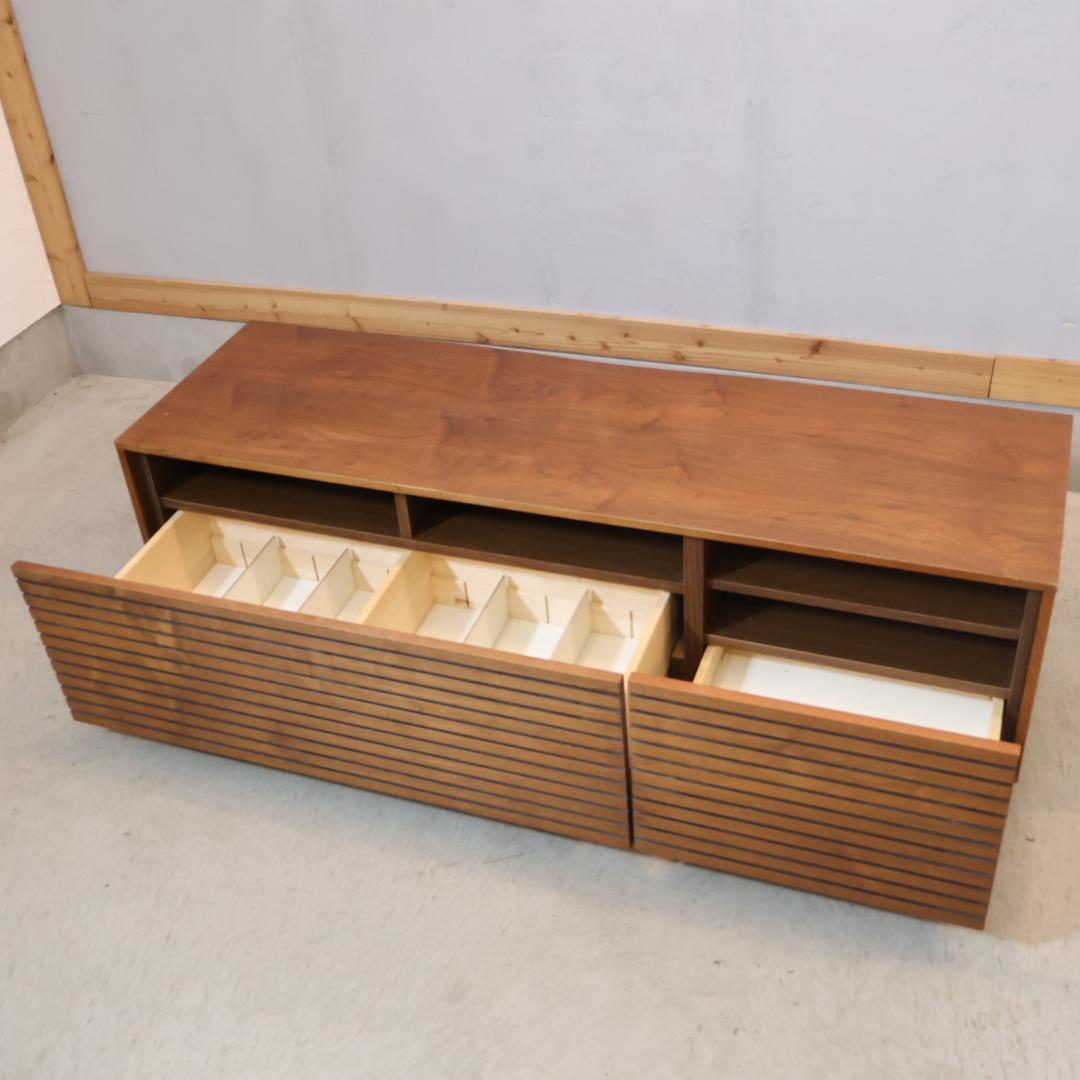 広松木工 VERA CREPA ウォールナット材 テレビボード ローボード 収納