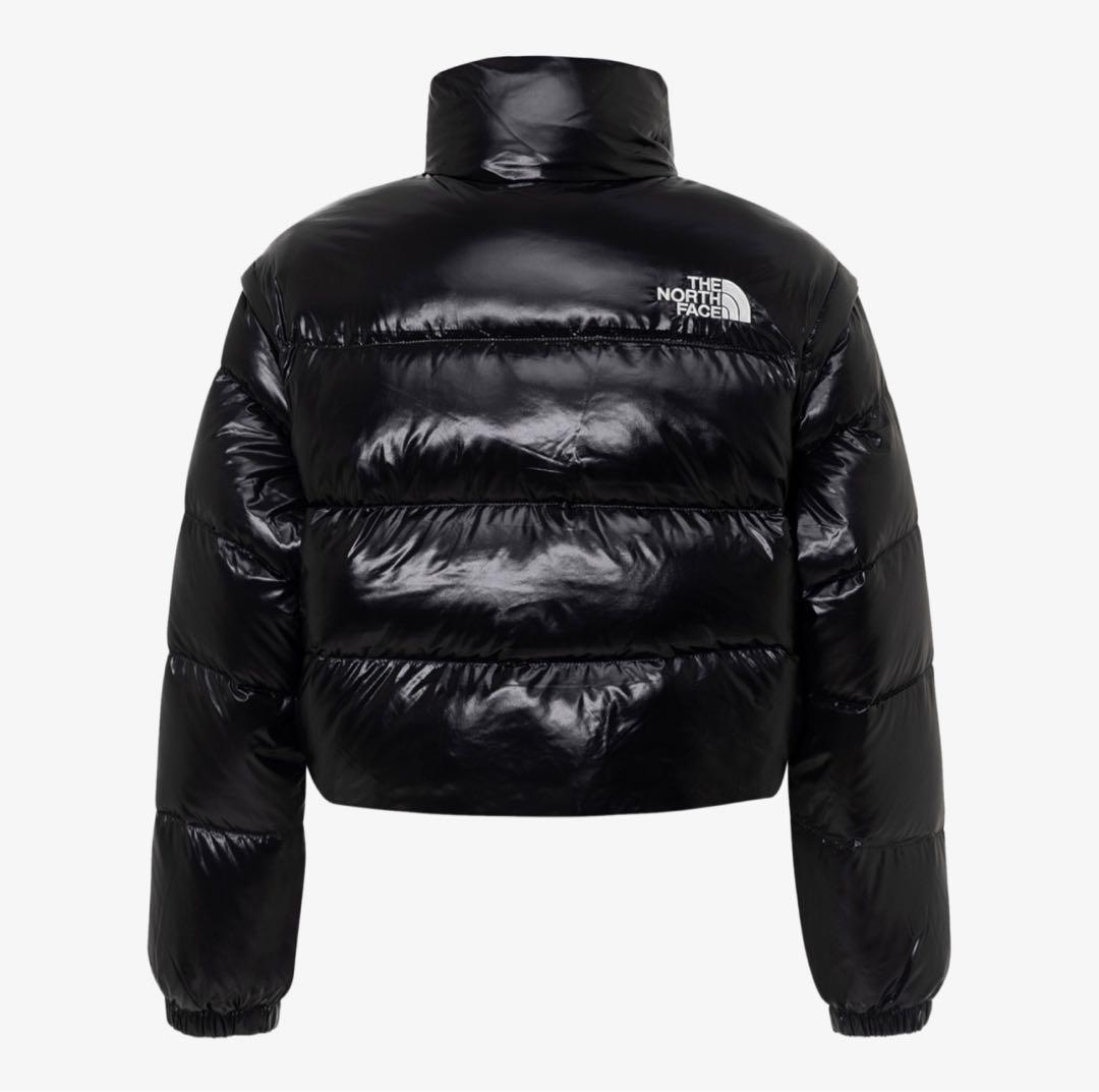 ノースフェイス 韓国 ホワイトレーベル 2way ダウン ジャケット 黒