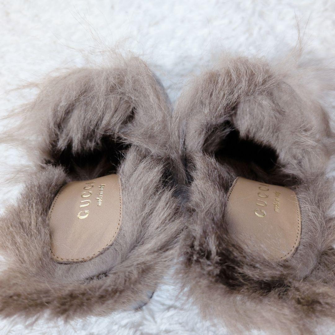 未使用級 箱付き】グッチ プリンスタウン チャンキーヒール ホース