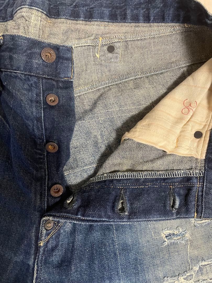 アナクロノーム ダメージ加工デニム ANR118 w36 - メルカリ