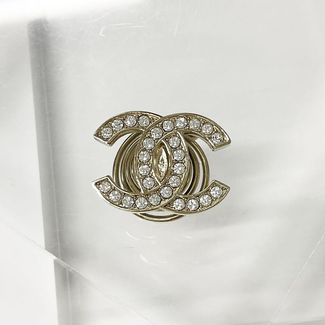 シャネル ココマーク スター ラインストーン ヘアクリップ ヘア