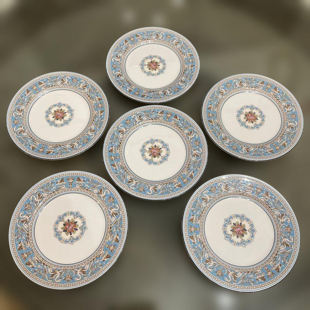 ウェッジウッド　フロレンティーン ターコイズ　プレート　皿　6枚 フロレンティーン ターコイズ プレート 20cm|WEDGWOOD公式オンラインストア