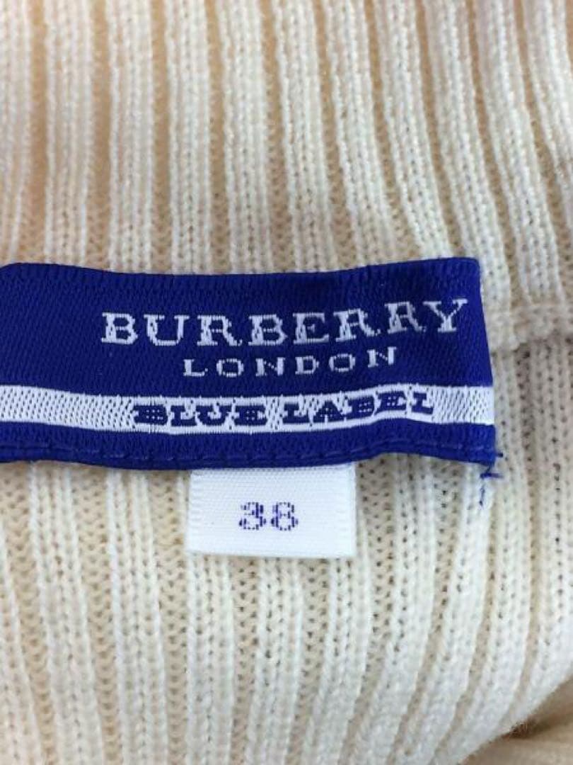 BURBERRY BLUE LABELリブニットセーター ノバチェック 38