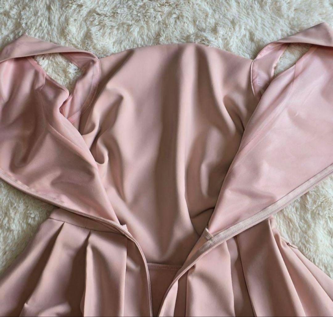 FOXEY フォクシー ノースリーブ ワンピース ピンク40 美品 フレア