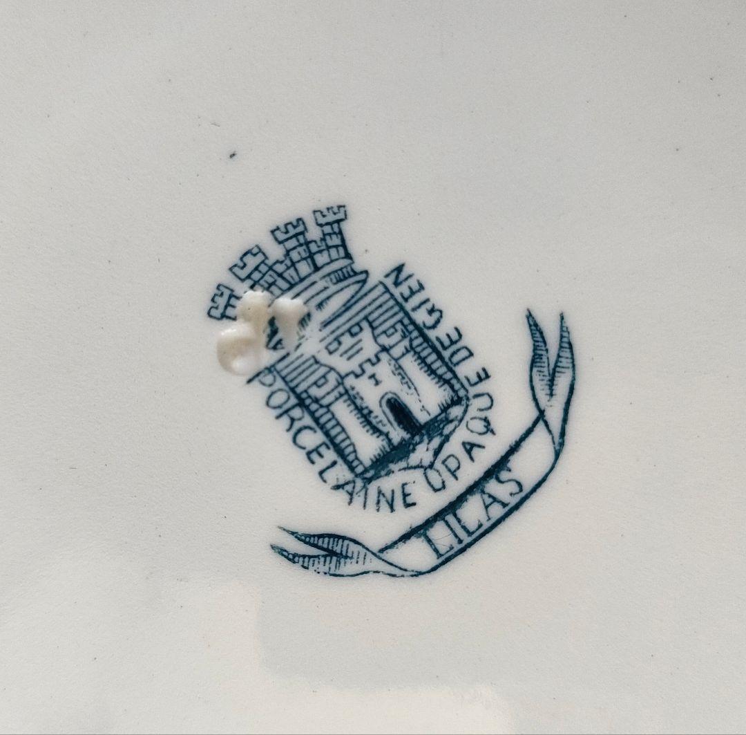 希少 美品 ジアン LILAS 平皿C フランスアンティーク - メルカリ