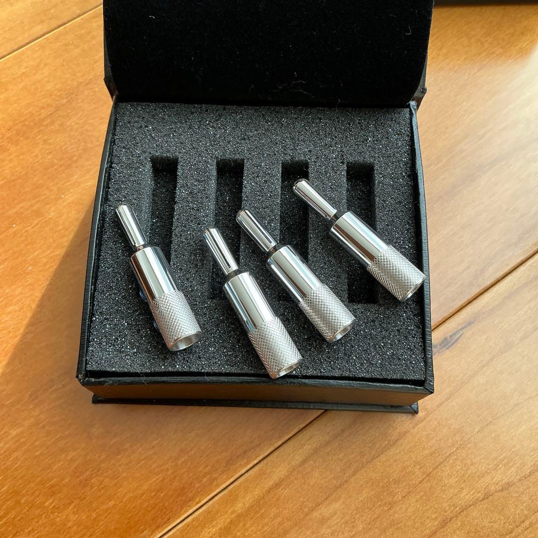 極美品】オヤイデ バナナプラグ SRBN （2セット） ロジウムメッキ